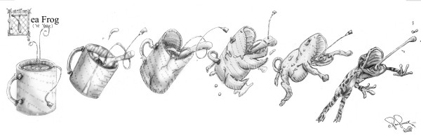 T for Tea Frog by P2